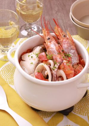 魚介のイタリア風トマトレモン煮込み-レシピのメイン写真