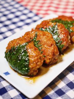 鶏ひき肉の大葉つくね-レシピのメイン写真