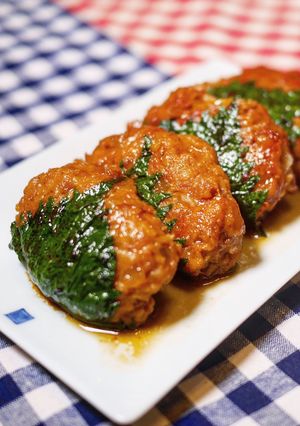 鶏ひき肉の大葉つくね-レシピのメイン写真