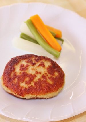 【離乳食 完了期】ハンバーグ野菜添え-レシピのメイン写真