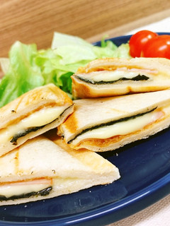 海苔とハムとチーズのホットサンド-レシピのメイン写真