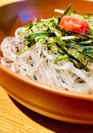 ずぼら私的夜食♡シソふりかけと○○春雨♡-レシピのメイン写真