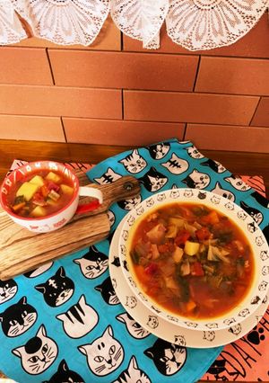 ビーツ入り身体が温まるミネストローネ-レシピのメイン写真