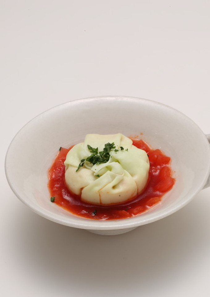 介護食　きゃべつ茶巾のトマトソース煮込み-レシピのメイン写真