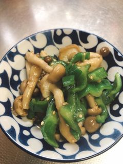 ピーマンとしめじの生姜炒め-レシピのメイン写真