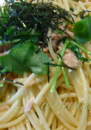 ☆簡単☆三つ葉＆ツナの和風パスタ♪-レシピのメイン写真