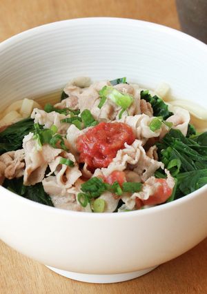 うまッ！すっぱ！やみつき！梅豚うどん-レシピのメイン写真
