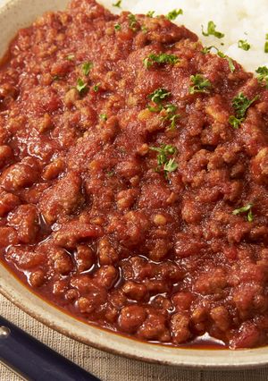 ミートソースで簡単！キーマカレー-レシピのメイン写真