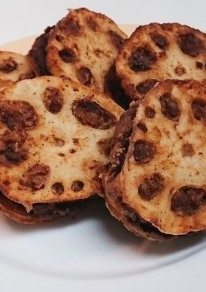 こんがり美味しい！レンコンのはさみ揚げ-レシピのメイン写真