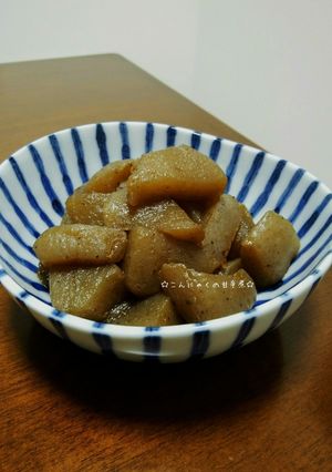 シンプル☆こんにゃくの甘辛煮-レシピのメイン写真