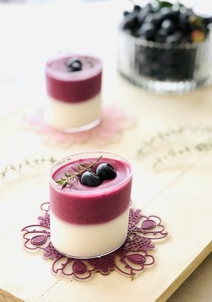 ヨーグルト&ブルーベリームース-レシピのメイン写真