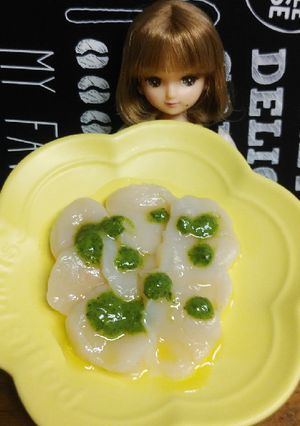 リカちゃん♡冷製前菜？ホタテ紫蘇ベーゼ-レシピのメイン写真
