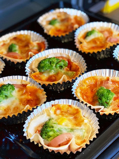 餃子の皮で簡単!お弁当用☆ピザココット-レシピのメイン写真