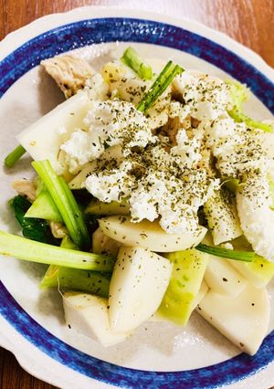 カブ主役！ささみチーズのガーリックサラダ-レシピのメイン写真