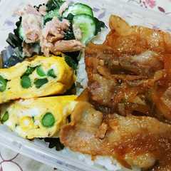簡単お弁当シリーズvol.1★焼肉のせ-レシピのメイン写真