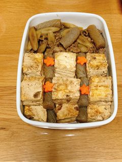 焼き豆腐とゴボウのすき焼き風-レシピのメイン写真