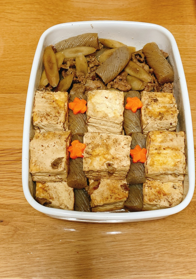 焼き豆腐とゴボウのすき焼き風-レシピのメイン写真