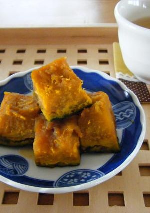 レンジで一人前☆簡単かぼちゃの煮物-レシピのメイン写真