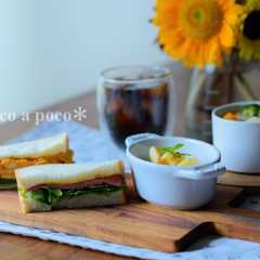 おうちカフェ♪サンドイッチプレートランチ-レシピのメイン写真