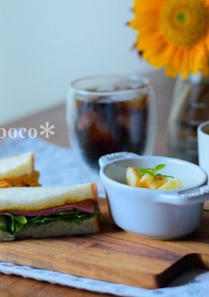 おうちカフェ♪サンドイッチプレートランチ-レシピのメイン写真