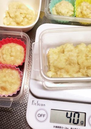 離乳食★初期〜麩とりんごのミルク粥♡-レシピのメイン写真