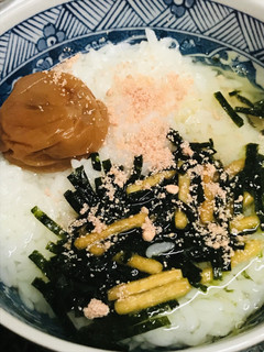 お茶漬けの素●梅&たらこ茶漬け-レシピのメイン写真
