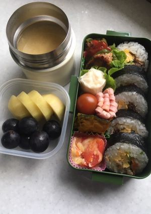 高校男子お弁当　1.7.30-レシピのメイン写真