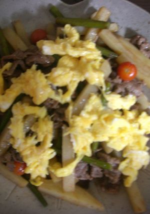 じゃがいもと牛肉のオイスター炒め-レシピのメイン写真