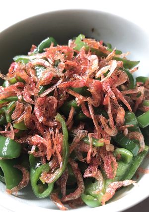 ピーマンと桜エビのふりかけ　大量消費-レシピのメイン写真