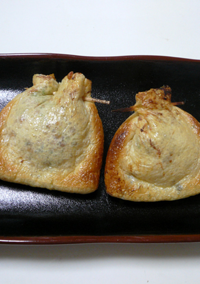 ひきわり納豆の油揚げ包み焼き-レシピのメイン写真