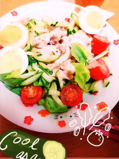 夏に食べたくなる 冷しゃぶサラダ-レシピのメイン写真