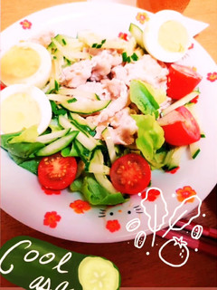 夏に食べたくなる 冷しゃぶサラダ-レシピのメイン写真