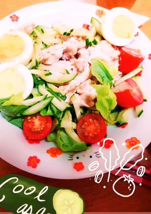 夏に食べたくなる 冷しゃぶサラダ-レシピのメイン写真