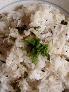 ヘルシー!大葉とじゃこの混ぜご飯!-レシピのメイン写真
