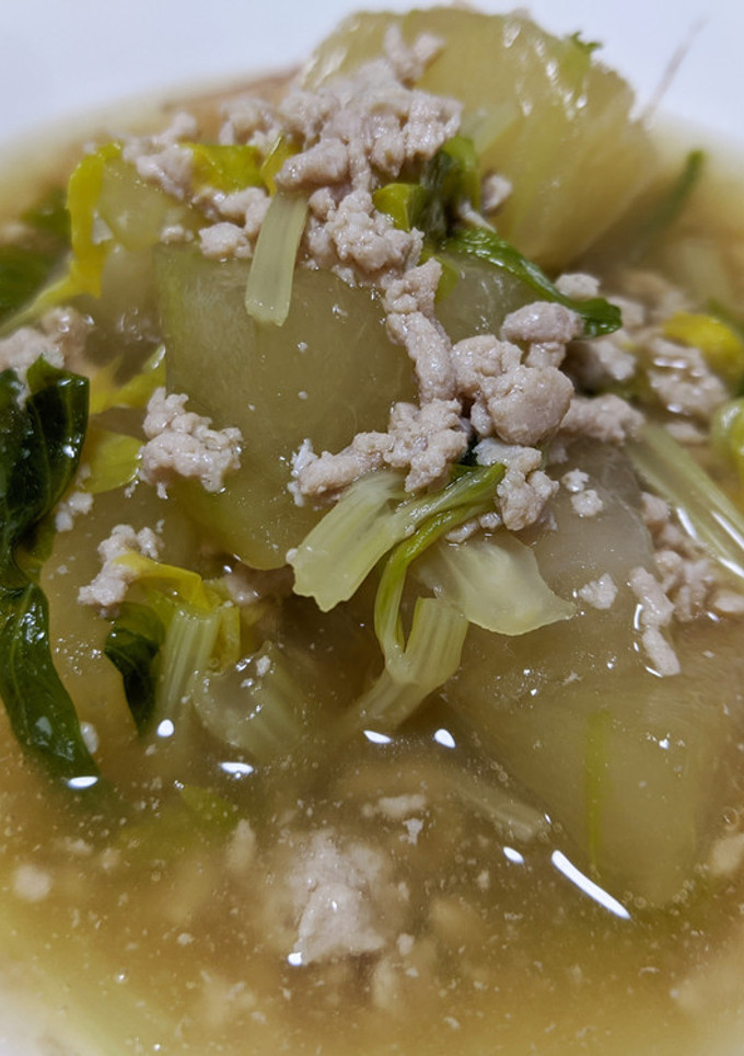 セロリの葉活用！冬瓜とセロリのそぼろ煮-レシピのメイン写真