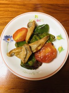 きのこと夏野菜のバターだし醤油炒め-レシピのメイン写真