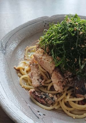 サバ水煮缶のパスタ-レシピのメイン写真