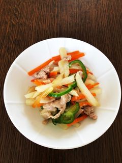 じゃが芋と豚肉の千切り炒め-レシピのメイン写真