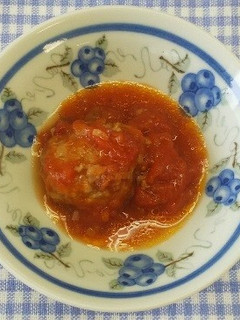 ≪離乳食後期≫ハンバーグトマトソース煮-レシピのメイン写真