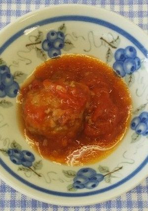 ≪離乳食後期≫ハンバーグトマトソース煮-レシピのメイン写真