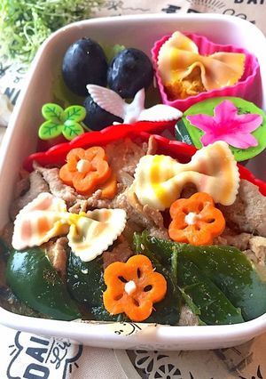 豚肉生姜焼き弁当 詰め方-レシピのメイン写真