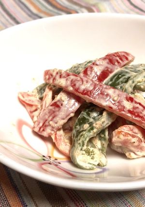 ピーマンのごまマヨ和え-レシピのメイン写真