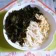 醤油うどん風冷やしうどん3~わかめ