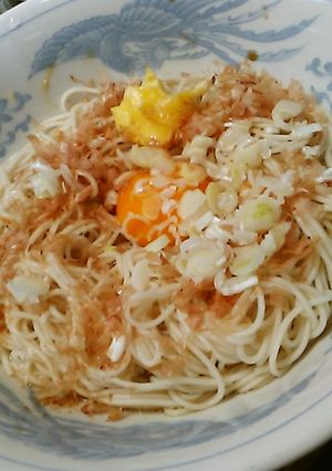 わさびバター、釜あげそうめん-レシピのメイン写真