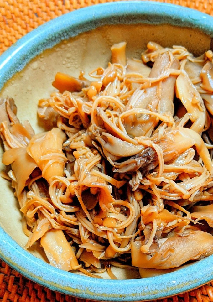 舞茸とえのきの麺つゆ炒め煮-レシピのメイン写真