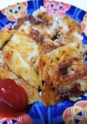 ポテトチーズ焼き＋豚肉でボリューミー！-レシピのメイン写真