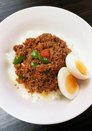 トマトでドライカレー風-レシピのメイン写真