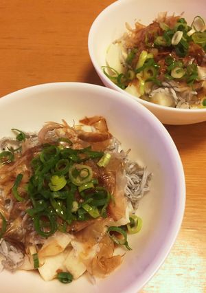 角切り長芋とシラスの麺つゆがけ-レシピのメイン写真