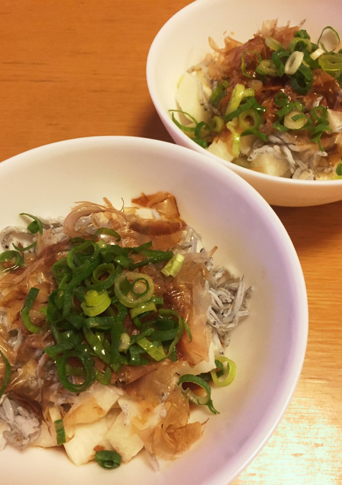 角切り長芋とシラスの麺つゆがけ-レシピのメイン写真