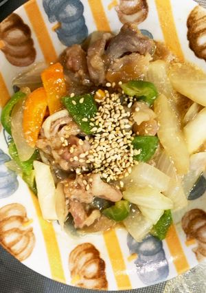 レンジ大根豚こま中華風焼そば味青椒肉絲風-レシピのメイン写真